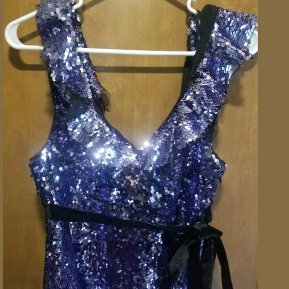 NWT!! Free People Black Sequin Siren Mini Size 10 - Picture 6 of 8